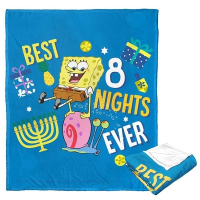 Spongebob Best Eight Nights Silk Touch Throw Blanket