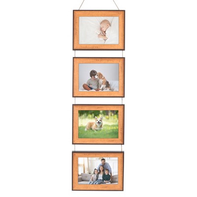 REGALWOVEN Hanging Collage Wall Decor Family Picture Photo Frames with Rope