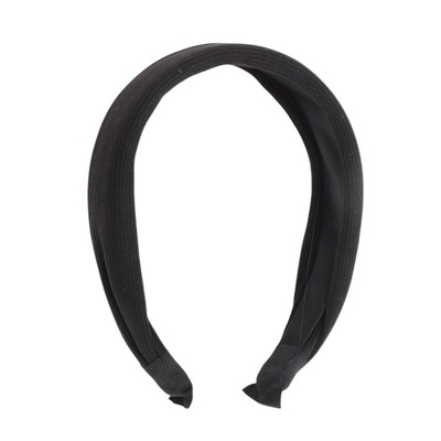 Unique Bargains Women's Simple Knit Wide Headbands Black 1 Pc