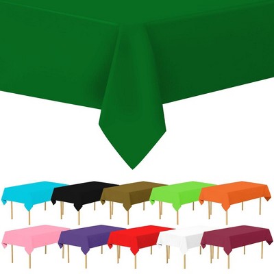 Plastic Tablecloth Disposable, Tablecloths for Rectangle Tables 54 inch. x 108 inch. Fits Tables Up to 8 Feet, Table Cloth for Party - SparkSettings