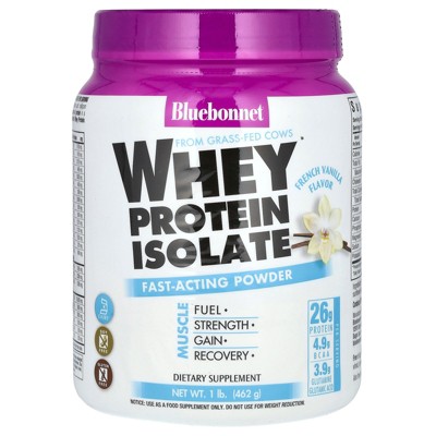Bluebonnet Nutrition Whey Protein Isolate, French Vanilla, 1 lb (462 g)