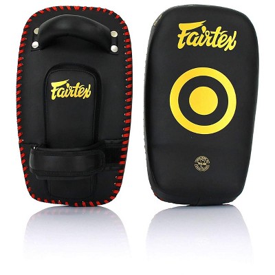 Fairtex KPLC6 Muay Thai Curved Small Pad - Black, Gold, Black/Red