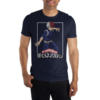 Shoto Todoroki My Hero Academia Men's Black T-Shirt