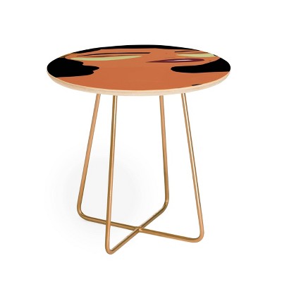EELISE_NDRI Mean Greens Round Side Table - Deny Designs
