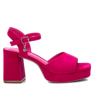 Xti Women's Heeled Suede Sandals With Platform 141471