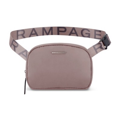 Rampage Women's Fashion Nylon Belt Bag - Travel Waist Pack, Trendy Fashionable Fanny Packs For Women, Crossbody Belt Bags