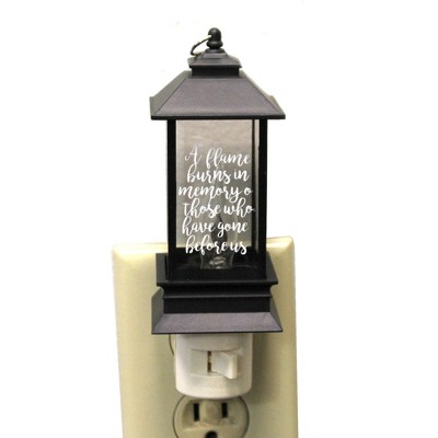 6.0 Inch Memorial Lantern Night Light Bereavement Electric Plug-In Nightlights