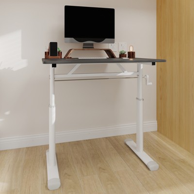 Grungis Office Desk with Adjustable Height,Computer Desk for Home Office,Company
