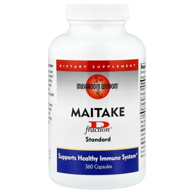 Mushroom Wisdom Maitake D-Fraction®, Standard, 360 Capsules