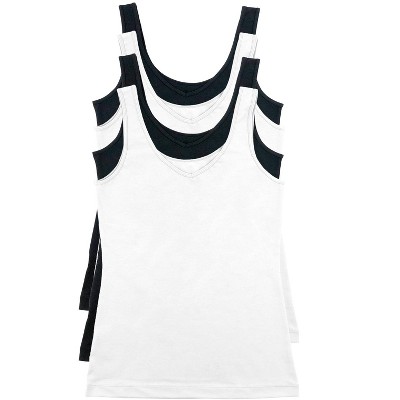 Felina Reversible Cotton Womens Tank Top | 4-Pack