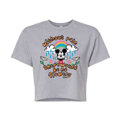 Women's - Disney - Mickey Mouse Cropped Graphic T-Shirt