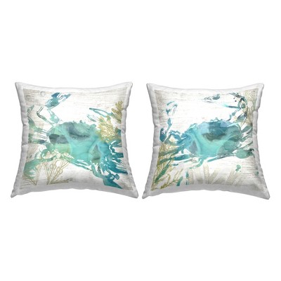 Stupell Industries Rustic Turquoise Crabs (Set of 2)