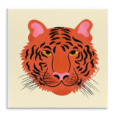 Stupell Industries Modern Wild Tiger Face Wall Plaque Art