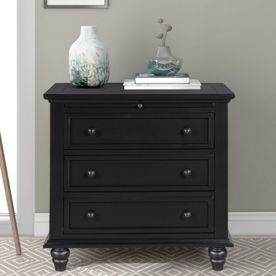 3-Drawer Dresser, Retro Wood Storage Cabinet, End Table with Pull Out Tray - ModernLuxe