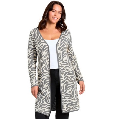 Avenue Open Front Sweater Cardigan