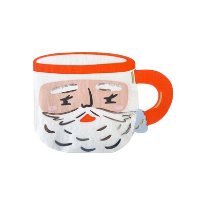 Daydream Society - Santa Mug Napkins - Pack of 16 Paper Napkins