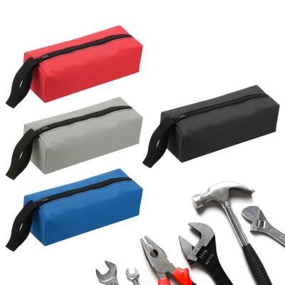Unique Bargains Oxford Cloth Multi-Purpose Organizing Zipper Electrician Tool Bags 9.8" x 3.3" x 2.8" 4 Pcs