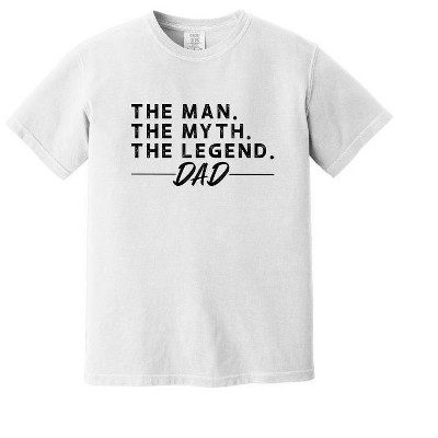 Simply Sage Market Men's The Man The Myth The Legend Dad Short Sleeve Garment Dyed Tee