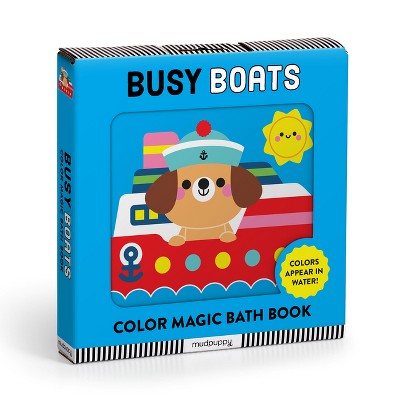 Busy Boats Color Magic Bath Book - by  Mudpuppy (Hardcover)