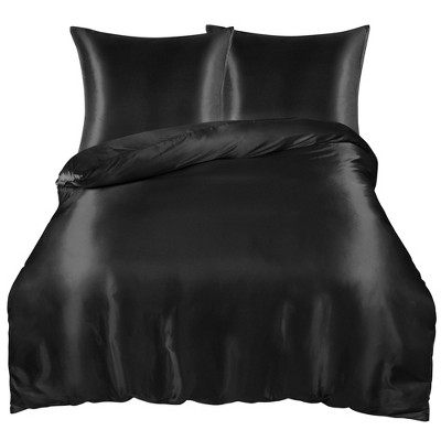 PiccoCasa 3 Pcs Soft Smooth Silky Breathable Duvet Cover Set 1 Quilt Cover, 2 Pillowcase