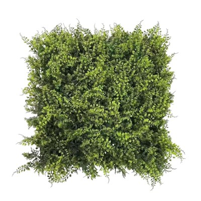 Pack of Plant Wall Panels 50 x 50 cm, 3D Panel Fern Artificial Plant Wall for Indoor Outdoor Privacy and Decorative Greenery Screen
