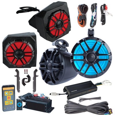Memphis Audio RGRPRO4 4 Speaker 300 Watt UTV Audio Polaris Ranger 2013-2017 (XP900 "13-17, 900XP "15-17)