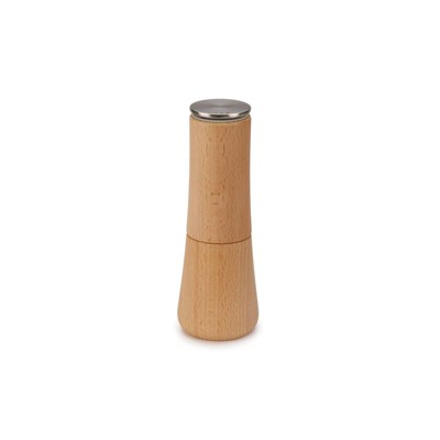 Joseph Joseph Milltop Beech Wood No-Spill Salt Mill: Kitchen Utensil Set, Natural Wood, Adult Kitchen Tools
