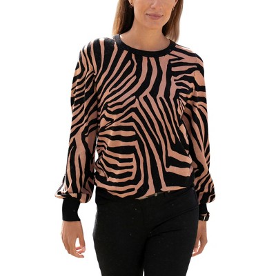 Women's Animal Print Knit Sweater - LASCANA