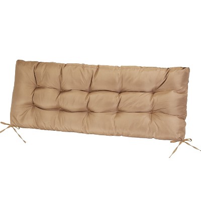 NewHome"Bench Seat Cushion for Indoor/Outdoor Furniture, Non-Slip with Ties, Waterproof Swing Cushion"brown 8cm Thick