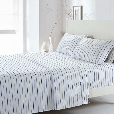 Egyptian Linens Attached Printed Heavyweight Microfiber Waterbed Sheet Sets (4 Patterns)