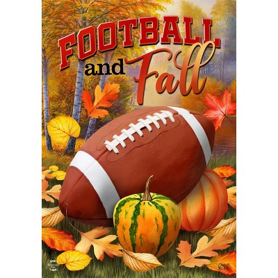 Briarwood Lane Fall House Flag 40x28 For Outdoor Fall and Football For Fall House Flag