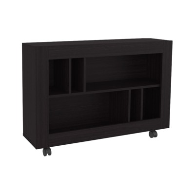 SEVOBAL Console Space-Saving Design Design Durable Construction with Easy Mobility Compact Storage for Rooms, Black, 9.4"*37.4"*25.4"