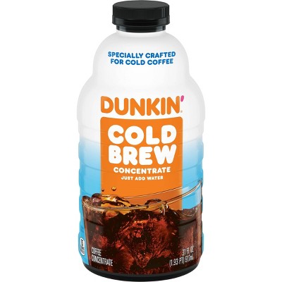 Dunkin Cold Brew Coffee Concentrate - 31 fl oz