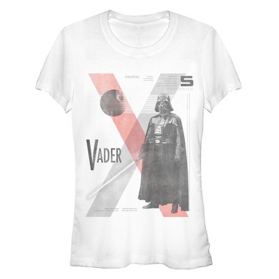 Juniors Womens Star Wars Darth Vader X T-Shirt