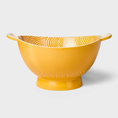5qt Melamine Colander Yellow - Tabitha Brown for Target: Dishwasher-Safe, Tabitha Brown Kitchen Collection