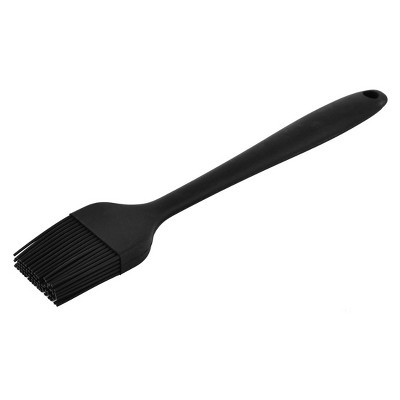 Unique Bargains Silicone Heat Resistant Grilling Barbecue Oil Basting Pastry Brush Black
