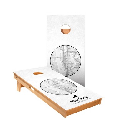 Skip's Garage | New York State Map Cornhole Boards - ACA Star Series