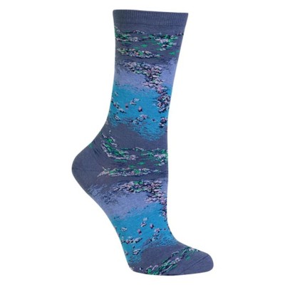 Monet's Water Lilies Socks (Women's Sizes, Adult Medium) from the Sock Panda