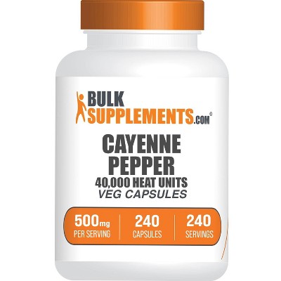 BulkSupplements Cayenne Pepper (40000 HU) Capsules