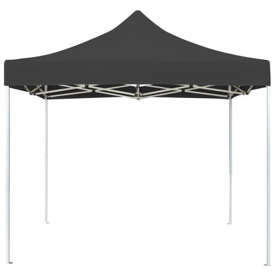 vidaXL Party Tent Anthracite Aluminum alloy 9.8 ft x 9.8 ft Collapsible