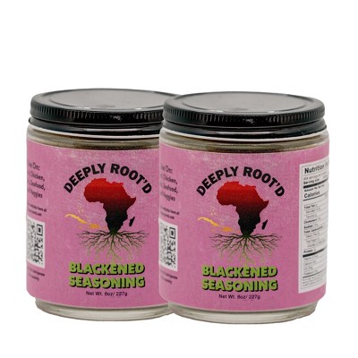 Deeply Root'd 8 oz Blackened Seasoning - Pack of 2