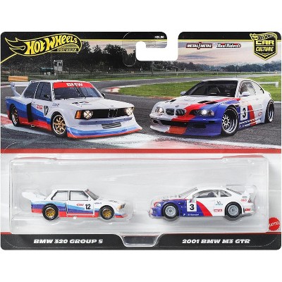 Hot Wheels 2001 BMW M3 GTR & BMW 320 Group 5  Car Culture 2 pack Premium Set