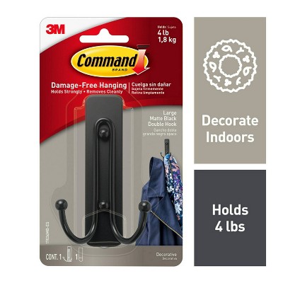 Command Large Sized Double Decorative Hooks