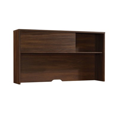 Englewood Hutch Spiced Mahogany - Sauder: Modern Office Hutch Top, MDF Construction, Assembly Required