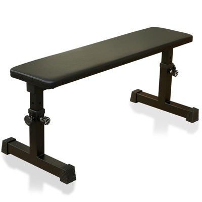 NAYSAYE Exercise Trainer Flat Weight Bench for Strength Training at Home Gym , Black, 43.71"*17.72"*20.67"