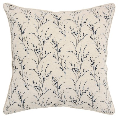 20"x20" Floral Polyester Filled Pillow - Rizzy Home
