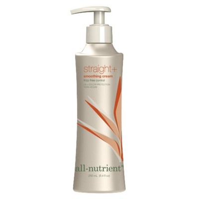 All Nutrient Straight + Smoothing Cream, Frizz-Free Hair Control Creme | straightens and conditions each strand to provide a silky finish - (8.4 oz)