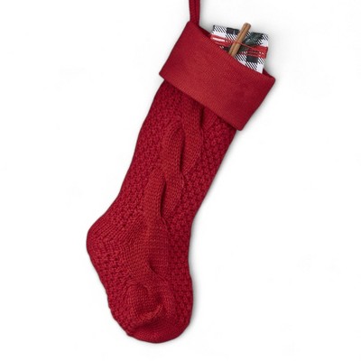Personalization Mall Cozy Cable Knit Christmas Stocking