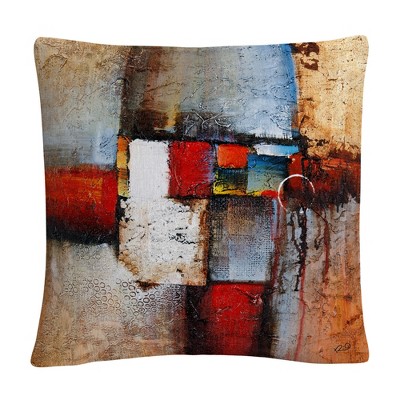 Rio 16 X 16 Decorative Throw Pillow by Trademark Fine Art