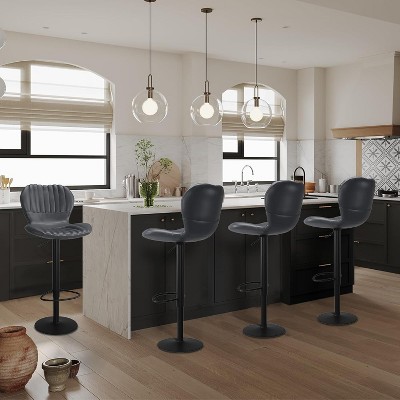 Jojoka Counter Height Adjustable Bar Stools Kitchen Island Barstools Set